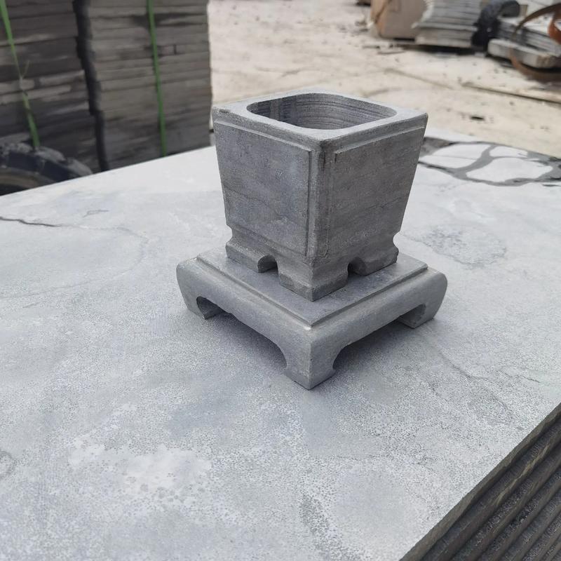 石頭花盆盆景盆吸水石底盤 自然與工藝的完美結(jié)合